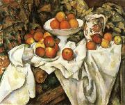 Nature morte de pommes dt d'oranes Paul Cezanne